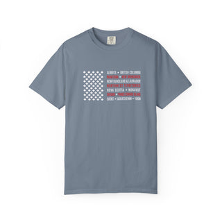 Canadian Maple Leaf Flag Shirt Unisex Heavyweight Cotton Canada Souvenir Tee