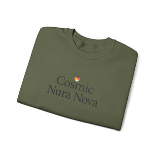 Cosmic Nura Nova Crewneck Sweatshirt, Minimal Aesthetic Graphic Pullover