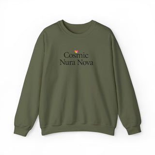 Cosmic Nura Nova Crewneck Sweatshirt, Minimal Aesthetic Graphic Pullover