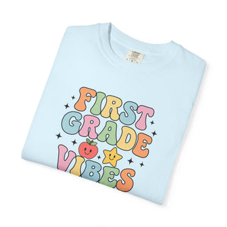 First Grade Vibes Tee Cute Back to School Teacher Shirt