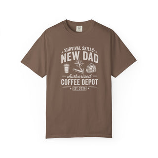 New Dad Survival Skills Tee | Authorized Coffee Depot Shirt (Est. 2026)
