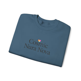 Cosmic Nura Nova Crewneck Sweatshirt, Minimal Aesthetic Graphic Pullover