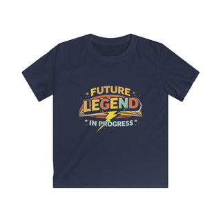 Future Legend in Progress Boys Shirt Cool Retro Lightning Tee