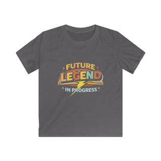 Future Legend in Progress Boys Shirt Cool Retro Lightning Tee