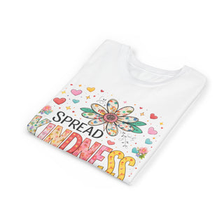 Spread Kindness Girls T-Shirt – Cute Floral Positive Kids Tee