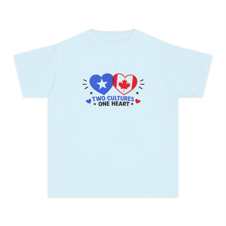 Somalia Canada Heart Youth T-Shirt | Multicultural Family Pride Shirt