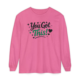 You Got This Long Sleeve Shirt – Motivational Quote Tee, Positive Affirmation Shirt, Trendy Typography Top