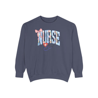 Heart of a Nurse Floral Sweatshirt | RN LPN Nurse Gift | Pediatric, Cardiac, NICU & School Nurse Shirt