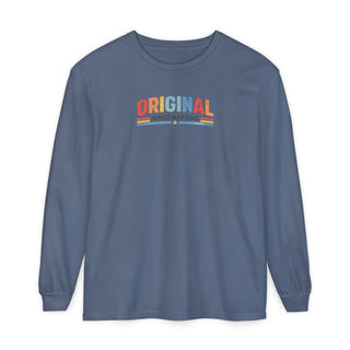 Vintage Long Sleeve Shirt Original Since Day One Long Sleeve Tee – Soft Garment dyed Retro Graphic Tee