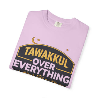 Tawakkul Over Everything Shirt, Islamic Faith Quote Graphic Tee