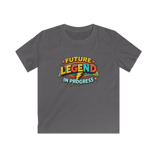 Future Legend in Progress Boys Shirt Cool Retro Lightning Tee