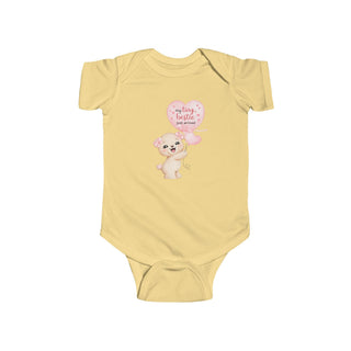 My Tiny Bestie Just Arrived Cute Baby Girl Teddy Bear Design