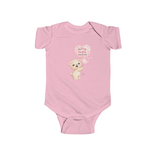 My Tiny Bestie Just Arrived Cute Baby Girl Teddy Bear Design