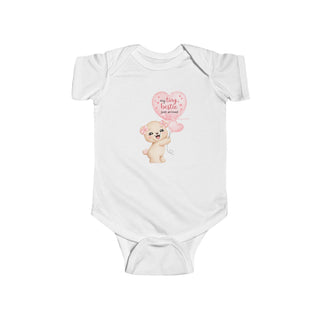My Tiny Bestie Just Arrived Cute Baby Girl Teddy Bear Design
