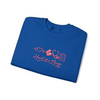 Heart of a Nurse Sweatshirt, Nurse Life Crewneck, RN Gift for Healthcare Workers