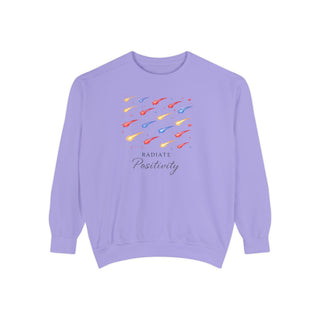Radiate Positivity Sweatshirt, Inspirational Positive Vibes Crewneck Gift