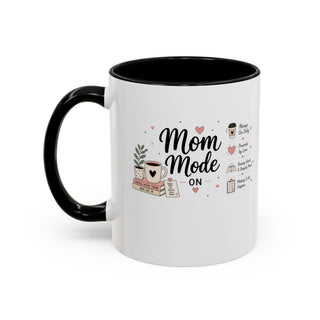 Mom Mode Accent Coffee Mug (11, 15oz) – Running on Coffee & Love