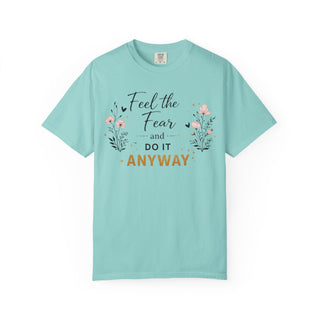 Feel the Fear and Do It Anyway Gold Motivational Quote Hoodie Shirt