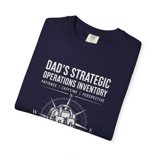 Dad's Strategic Operations Inventory Shirt, First Time Father Gift, Daddy Est 2026 Tee