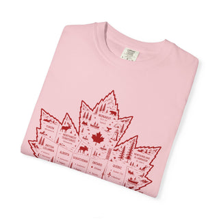 Canadian Maple Leaf Vintage Unisex Shirt Garment Dyed Heavyweight Cotton Tee
