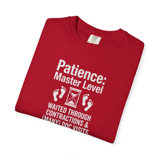 Patience Master Level Shirt | New Dad Labor Contractions Tee (Est 2026)