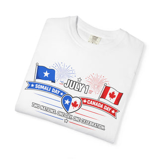 Two Nations One Day One Celebration Somalia Canada Day July 1 Shirt