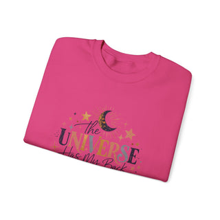 The Universe Has My Back Sweatshirt, Celestial Motivational Crewneck Gift