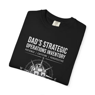 Dad's Strategic Operations Inventory Shirt, First Time Father Gift, Daddy Est 2026 Tee