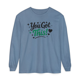 You Got This Long Sleeve Shirt – Motivational Quote Tee, Positive Affirmation Shirt, Trendy Typography Top
