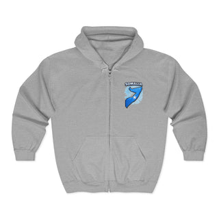 Somalia Independence Day 1st of July Crew Zip-Up Hoodie – Somali Pride National Celebration Sweatshirt