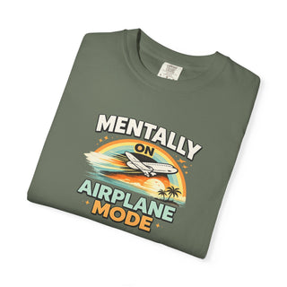 Airplane Mode Shirt Vintage Sunset Aviation Graphic Tee Unisex Travel Gift