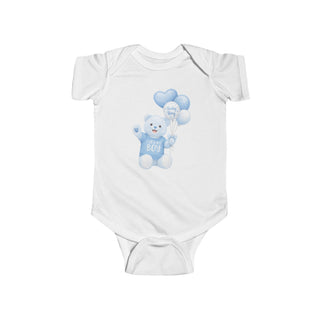 It’s a Boy Onesie, Baby Boy Announcement Outfit Teddy Bear Balloon