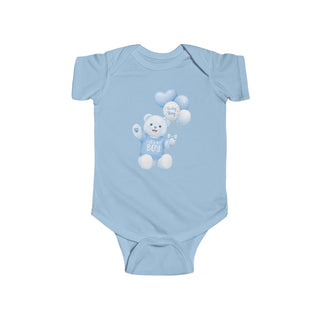 It’s a Boy Onesie, Baby Boy Announcement Outfit Teddy Bear Balloon