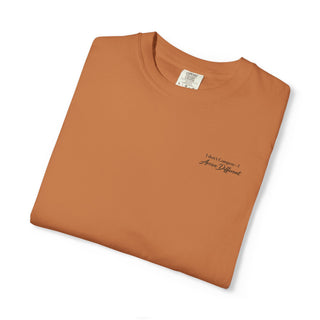 I Don’t Compete I Arrive Different Embroidered Unisex Tee