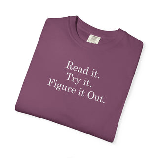 Motivational Quote Shirt Gift for DIY Makers Problem Solvers Comfort Colors Heavyweight Tee
