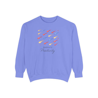 Radiate Positivity Sweatshirt, Inspirational Positive Vibes Crewneck Gift