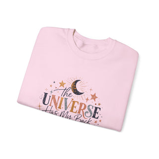 The Universe Has My Back Sweatshirt, Celestial Motivational Crewneck Gift