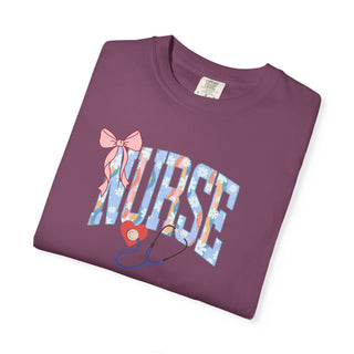 Floral Nurse Shirt, Girly Nurse Tee, RN LPN Shirt,  NICU ER Shirt,  School Nurse, New Nurse Gift