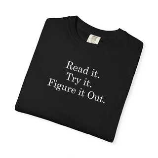 Motivational Quote Shirt Gift for DIY Makers Problem Solvers Comfort Colors Heavyweight Tee