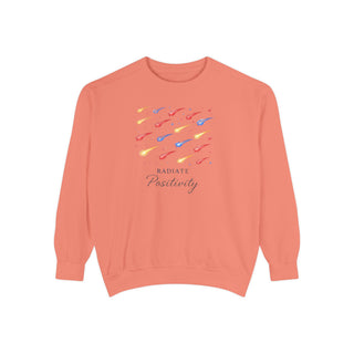 Radiate Positivity Sweatshirt, Inspirational Positive Vibes Crewneck Gift