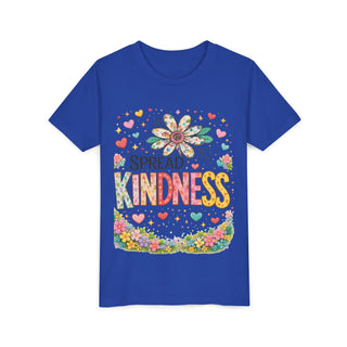 Spread Kindness Girls T-Shirt – Cute Floral Positive Kids Tee