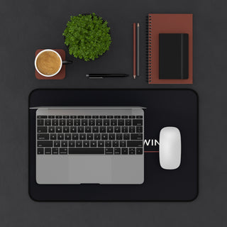 Focus Finish Win Desk Mat – Minimalist Motivational Workspace Pad