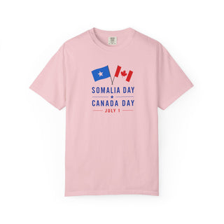 Somalia Day Canada Day Shirt, July 1 Dual Flag Tee, Two Nations One Day One Celebration, Somali Canadian Pride Gift
