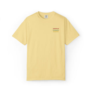 Unbothered Unstoppable Unmatched Embroidered Minimalist Tee