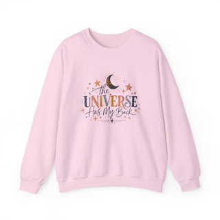 The Universe Has My Back Sweatshirt, Celestial Motivational Crewneck Gift