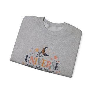 The Universe Has My Back Sweatshirt, Celestial Motivational Crewneck Gift