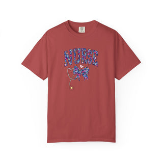 Floral Nurse Shirt Girly Nurse Tee RN LPN Shirt Stethoscope Nurse Shirt NICU ER Shirt School Nurse Shirt New Nurse Gift