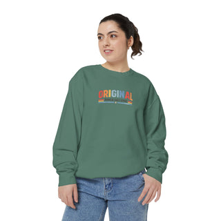 Vintage Graphic Sweatshirt – Garment Dyed Relaxed Fit Crewneck Original Since Day One Sweatshirt
