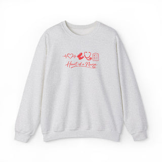 Heart of a Nurse Sweatshirt, Nurse Life Crewneck, RN Gift for Healthcare Workers