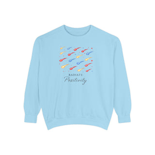 Radiate Positivity Sweatshirt, Inspirational Positive Vibes Crewneck Gift